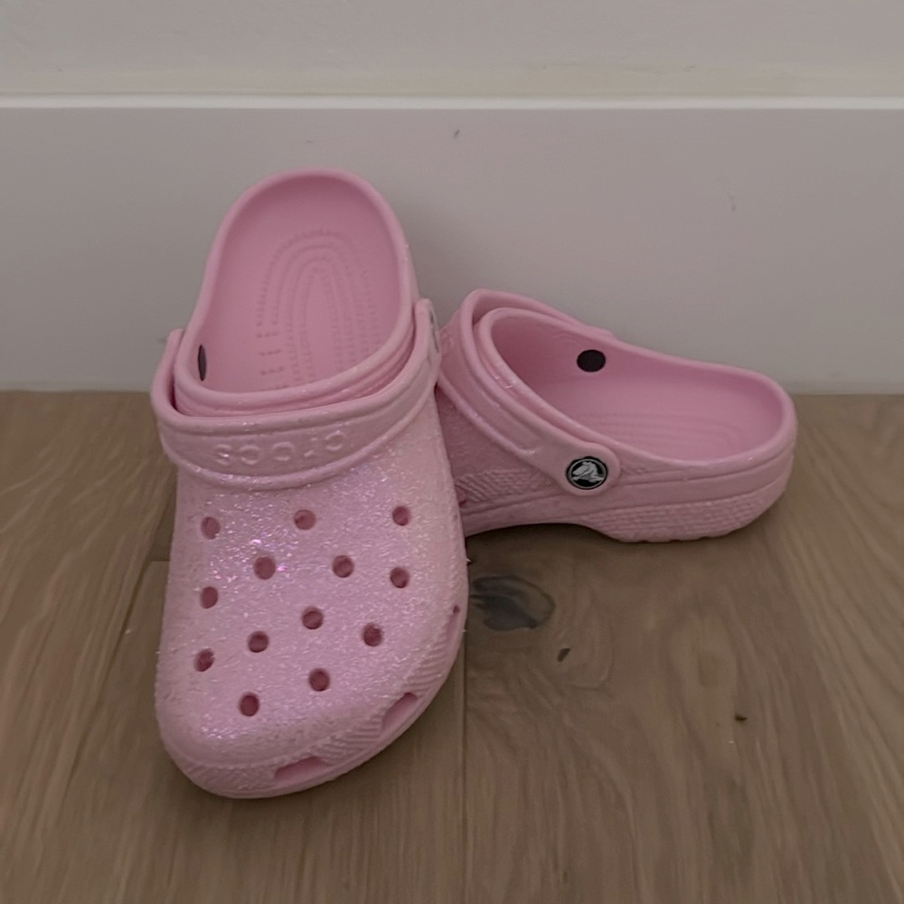 Kids CROCS - Pink Sparkle size J3